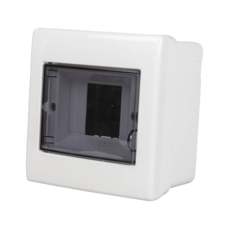 Trasee electrice - Tablou sigurante din plastic cu 4 module IP40 pentru montaj aplicat si usa transparenta