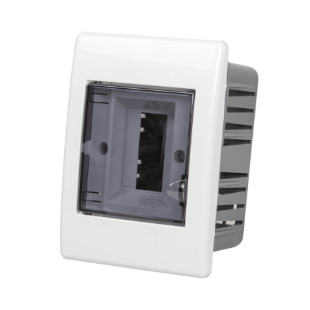 Trasee electrice - Tablou sigurante incastrat din plastic cu 2 module si protectie IP40