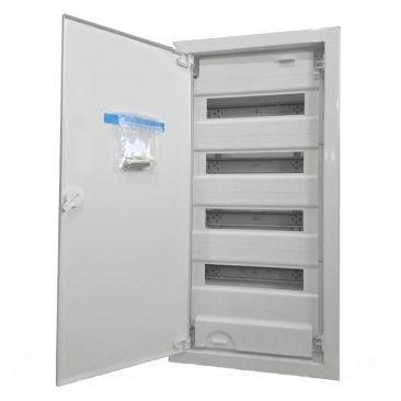 Trasee electrice - Tablou electric ST cu ușă metalică plată 12M | Carcasă metalică pentru siguranțe și distribuție