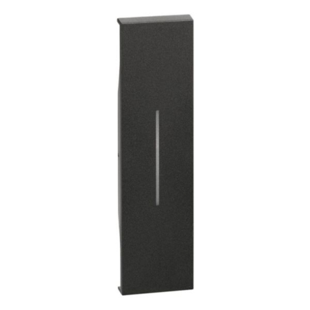 Aparataj - Tasta iluminabila neagra pentru comanda modulara de 1 modul