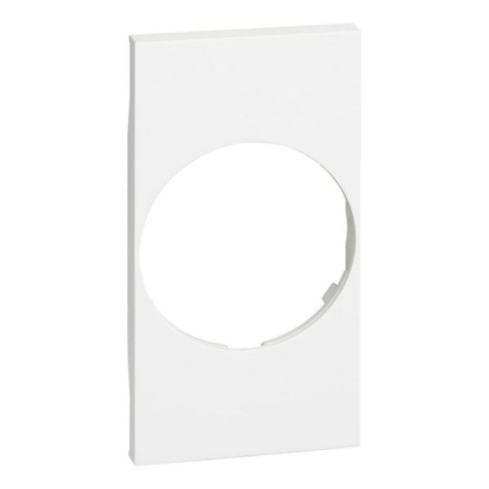 Aparataj - Tasta frontala alba pentru priza Schuko de 2 module Living Now