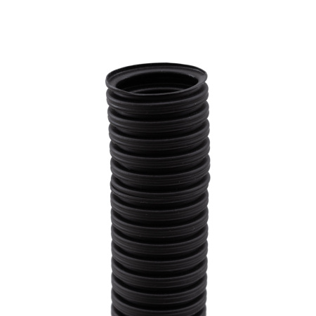Tub flexibil - Tub flexibil HF negru 25 mm 320 N in colac de 50 m pentru trasee electrice