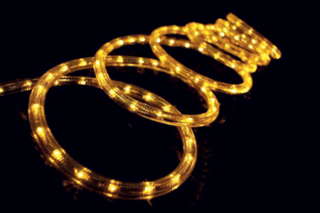 Tub LED - Tub flexibil LED galben 12 mm rola 50 m pentru iluminat decorativ exterior