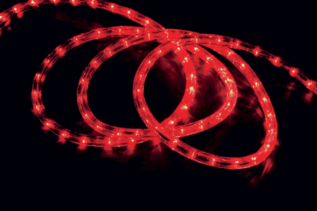 Tub flexibil LED rosu pentru iluminat decorativ, rola 50 m, diametru 12 mm [0]