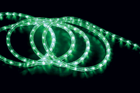 Tub LED - Tub flexibil LED verde 12 mm rola 50 m pentru iluminat festiv