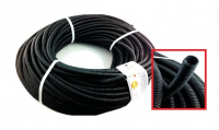 Tub flexibil - Tub flexibil PVC negru 25 mm 320 N la colac de 50 m