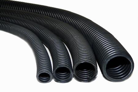 Tub flexibil - Tub flexibil PVC corugat negru 25 mm pentru protectie cabluri in instalatii incastrate