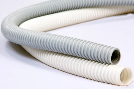 Tub flexibil - Tub flexibil spiralat din PVC alb 16 mm pentru drenaj condens climatizare