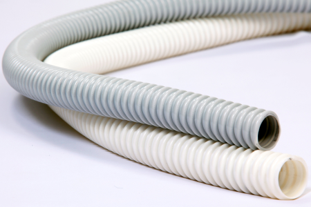 Tub flexibil - Tub flexibil PVC spiralat gri tip 25 pentru protectia cablurilor electrice