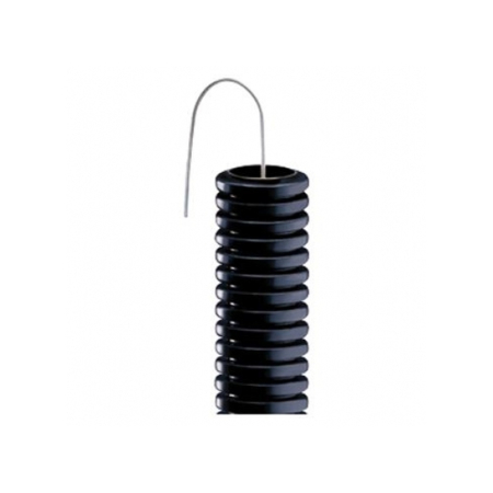Tub flexibil PVC cu fir de tragere pentru instalatii electrice in beton [0]