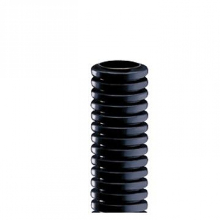 Tub flexibil - Tub flexibil din PVC negru cu diametru de 40 mm, rola de 25 m pentru protectia cablurilor