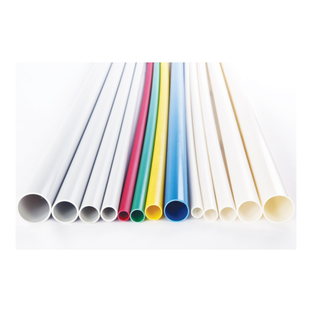 Tup rigid PVC - Tub rigid gri fara halogeni de 25 mm pentru trasee electrice