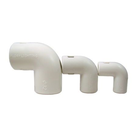 Unghi de imbinare 90 grade din PVC alb pentru tub rigid de 20 mm [0]