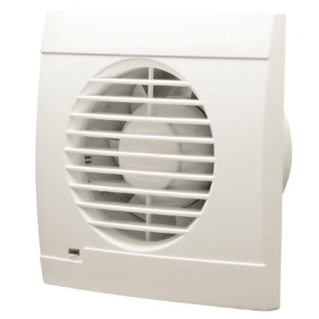 Climatizare - Ventilator alb pentru baie cu diametru de montaj 100 mm si intrerupator pe fir