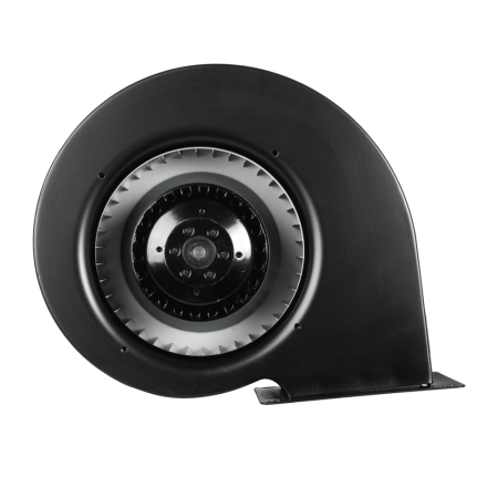 Climatizare - Ventilator centrifugal negru 220 W cu debit de aer 600 m3/h