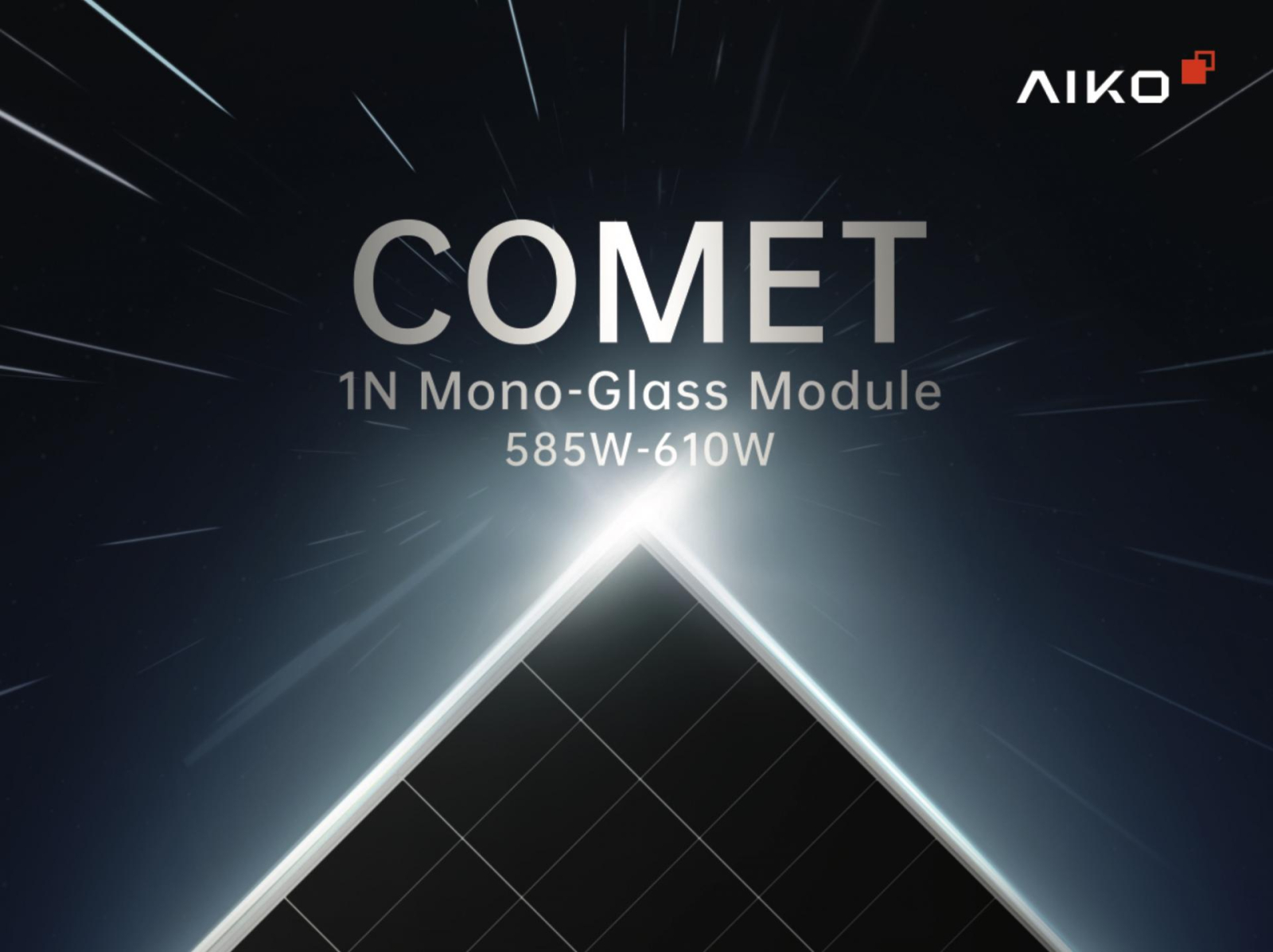Panou solar fotovoltaic AIKO Comet 1N 610Wp, N-Type ABC, eficienta 23,6%