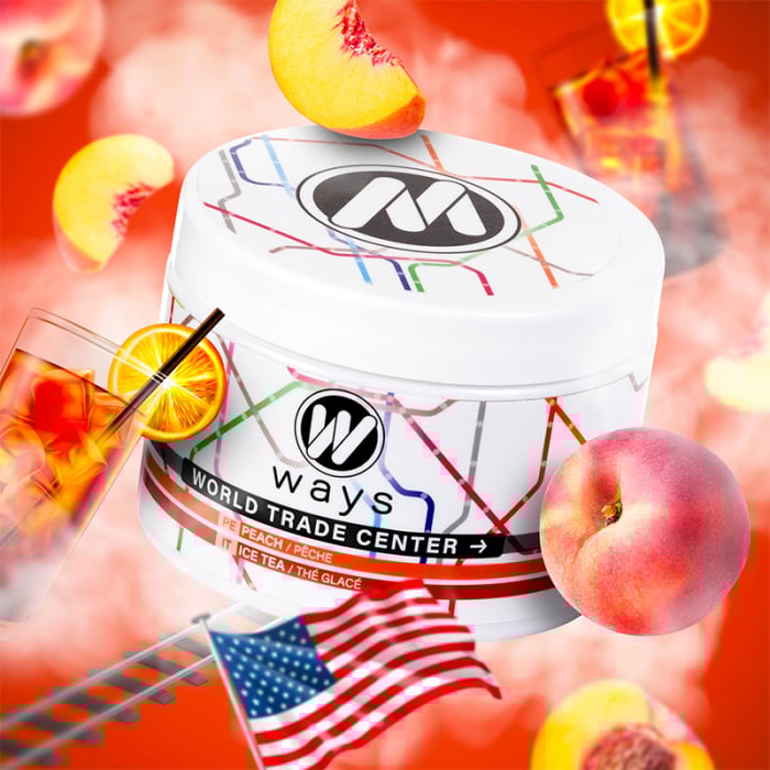 Aroma Narghilea Ways World Trade Center - Piersica cu Ice Tea, 200gr [3]