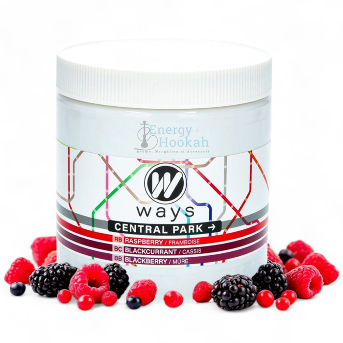 Aroma Narghilea Ways Central Park - Zmeura, coacaze si mure, 200gr [2]