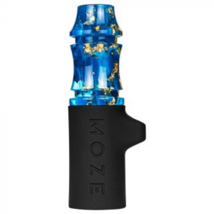 Mustiuc personal narghilea Moze, Gold Line - Blue [3]