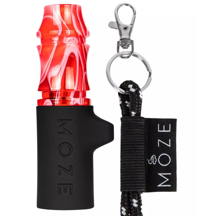 Mustiuc personal narghilea Moze, Wavy Line - Red [2]