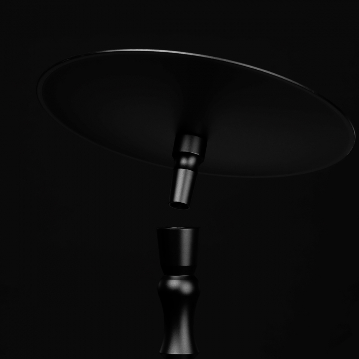 Narghilea Alux - M4 - Neagra, vas transparent [4]