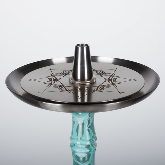 Narghilea Moze Breeze Two, Wavy Mint, Vas Transparent [2]