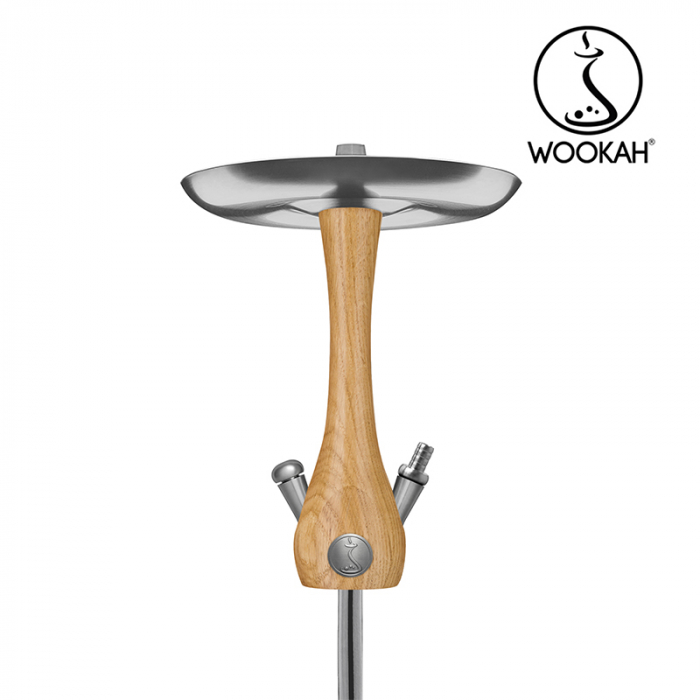 Narghilea WOOKAH Mini, Oak, Vas transparent [3]