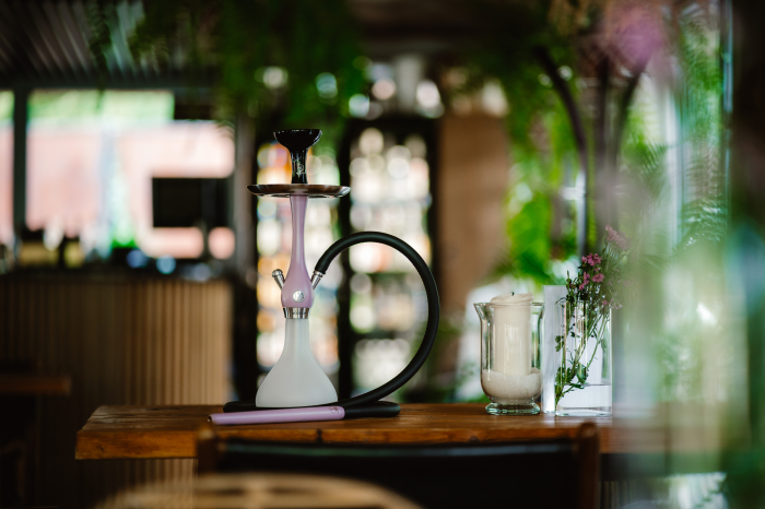 Narghilea WOOKAH Mini, Mauve, Vas Misty Smooth [7]