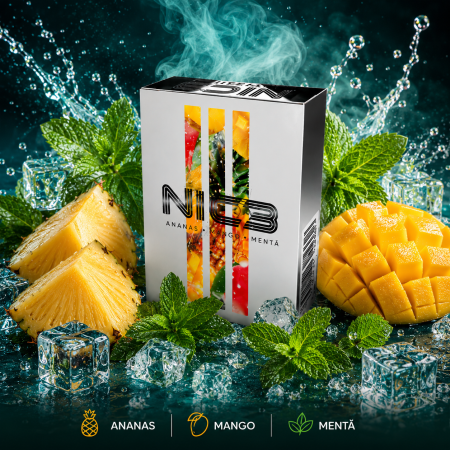 Arome narghilea - Aroma Narghilea NIC3 Hawaii - Ananas, mango, menta, 50gr