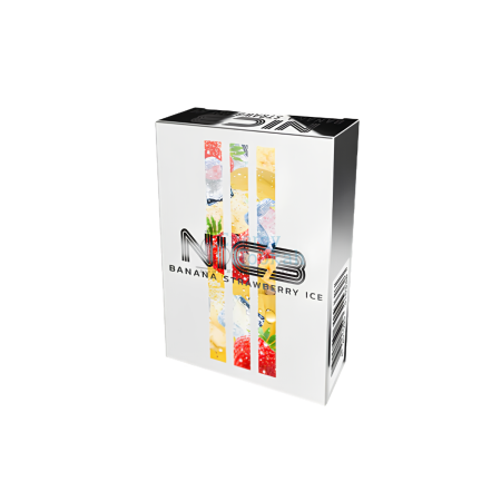 Arome narghilea - Aroma Narghilea NIC3 BANANA STRAWBERRY ICE – banane cu capsuni si gheata, 50gr