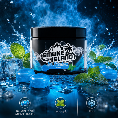 Arome narghilea - Aroma Narghilea Smoke Island Ice Bonbon - bomboane mentolate, 200gr