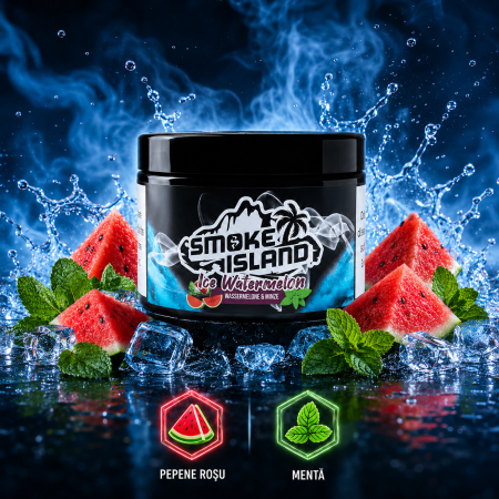 Arome narghilea - Aroma Narghilea Smoke Island Ice Watermelon - Pepene cu menta rece, 200gr