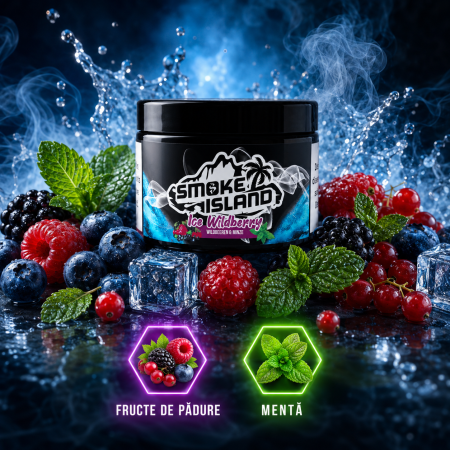 Arome narghilea - Aroma Narghilea Smoke Island Ice Wildberry - Fructe de padure cu menta