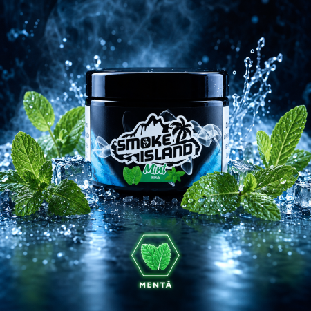 Arome narghilea - Aroma Narghilea Smoke Island Mint- Menta rece, 200gr