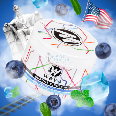 Aroma Narghilea Ways Dupont Circle - Coacaze cu menta rece, 200gr [1]