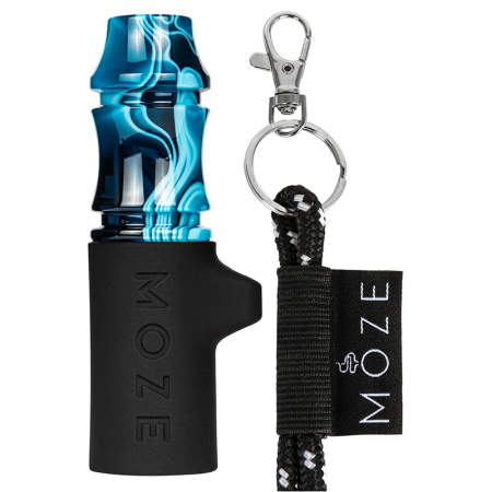 Mustiuc personal narghilea, cu snur, Moze, Wavy Blue [1]