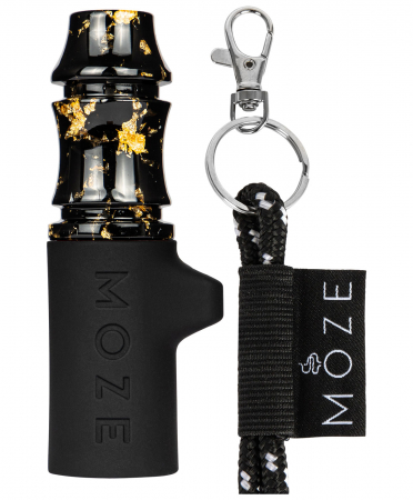 Mustiuc personal narghilea Moze, Gold Line - Black [1]