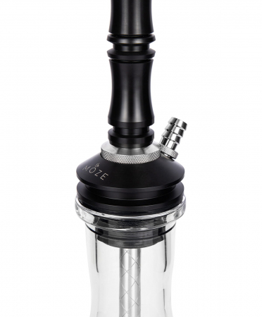 Narghilea Moze Breeze Two, Negru, Vas Transparent [2]
