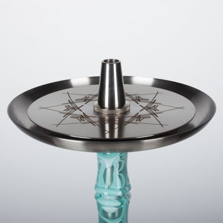 Narghilea Moze Breeze Two, Wavy Mint, Vas Transparent [1]