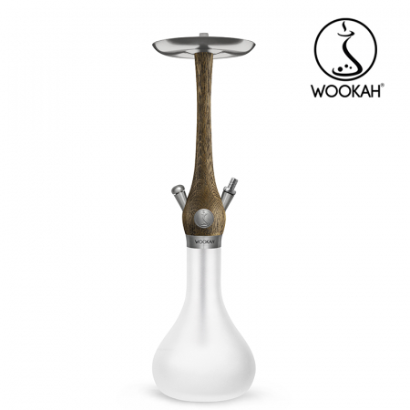 Narghilea WOOKAH din lemn, Model Nox Rustic, Vas transparent [9]