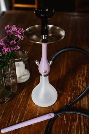 Narghilea WOOKAH Mini, Mauve, Vas Misty Smooth [5]