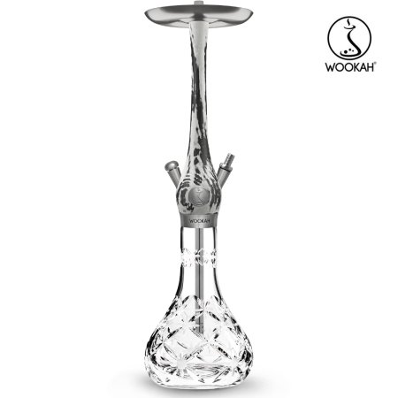 Narghilea Premium Wookah - Narghilea WOOKAH, model White/Black, Vas Mastercut Bloom