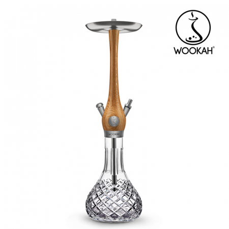 Narghilea WOOKAH din lemn, Model Nox, Vas transparent [17]