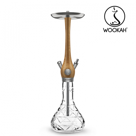 Narghilea WOOKAH din lemn, Model Nox, Vas transparent [13]