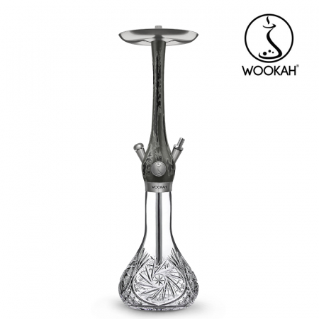 Narghilea WOOKAH din lemn, model Tenebris, Vas transparent [7]