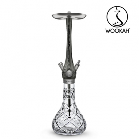 Narghilea WOOKAH din lemn, model Tenebris, Vas transparent [8]