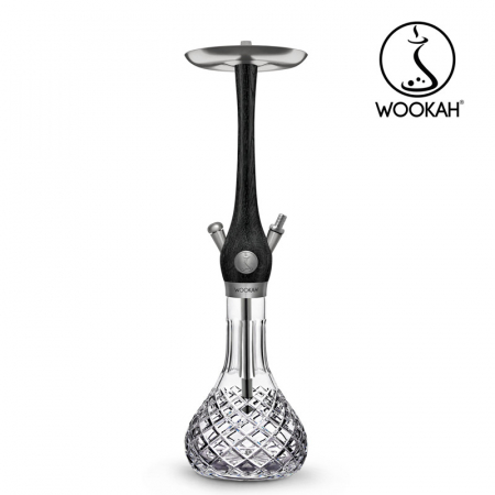Narghilea WOOKAH din lemn, Model Nox, Vas transparent [9]