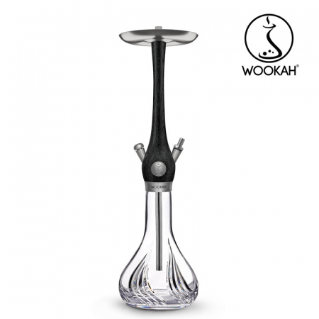 Narghilea WOOKAH din lemn, Model Nox, Vas transparent [8]