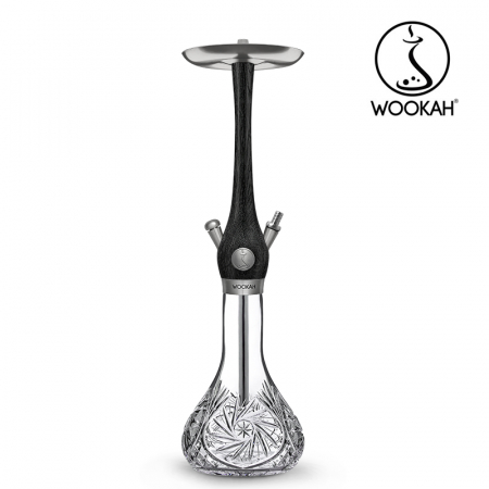 Narghilea WOOKAH din lemn, Model Nox, Vas transparent [7]