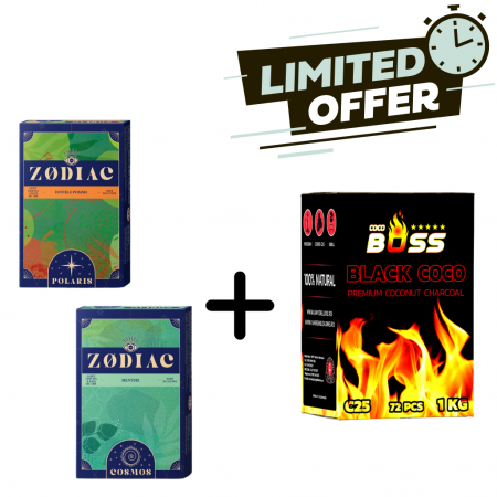 Promotii - Ofertă Specială: Arome Ways Love & Lady Killer cu Cărbuni Black Coco Boss 25